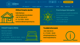What Hospicehaz.hu website looked like in 2020 (3 years ago)