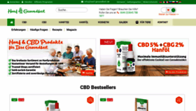 What Hanf-gesundheit.de website looked like in 2020 (3 years ago)