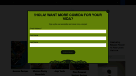 What Holajalapeno.com website looked like in 2020 (3 years ago)