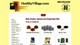 What Healthyvillage.com website looked like in 2020 (3 years ago)