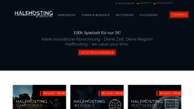 What Halfhosting.de website looked like in 2020 (3 years ago)