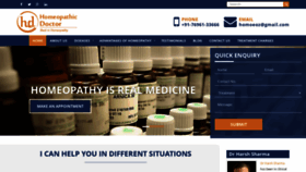 What Homeopathicdoctor.co.in website looked like in 2020 (3 years ago)