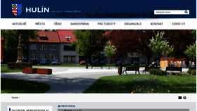 What Hulin.cz website looked like in 2020 (3 years ago)