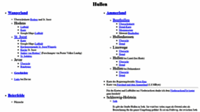 What Hullen.de website looked like in 2020 (3 years ago)