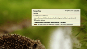 What Hedgehog.com website looked like in 2020 (3 years ago)