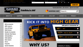 What Hummerpartsclub.com website looked like in 2020 (3 years ago)