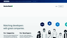 What Hackerrank.com website looked like in 2020 (3 years ago)