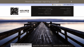 What Holmesrealty.com website looked like in 2020 (3 years ago)