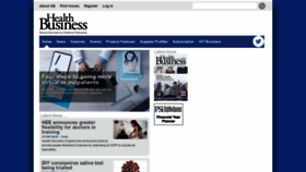 What Healthbusinessuk.net website looked like in 2020 (3 years ago)