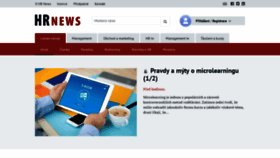 What Hrnews.cz website looked like in 2020 (3 years ago)
