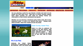 What Holidaypartyideas.com website looked like in 2020 (3 years ago)