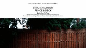 What Hamiltonfences.com website looked like in 2020 (5 years ago)
