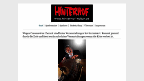 What Hinterhof-kultur.de website looked like in 2020 (3 years ago)
