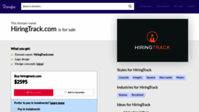 What Hiringtrack.com website looked like in 2020 (3 years ago)