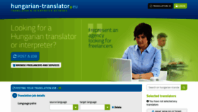 What Hungarian-translator.eu website looked like in 2020 (3 years ago)