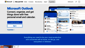 What Hotmail.fr website looked like in 2020 (5 years ago)