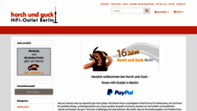 What Horch-und-guck.de website looked like in 2020 (4 years ago)