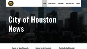 What Houstongovnewsroom.org website looked like in 2020 (3 years ago)