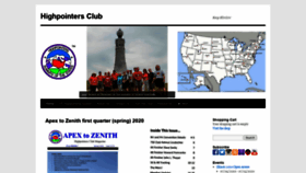 What Highpointers.org website looked like in 2020 (3 years ago)