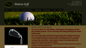 What Hattongolf.co.uk website looked like in 2020 (3 years ago)