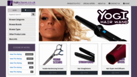 What Hairscissors.co.uk website looked like in 2020 (3 years ago)