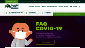 What Hospitaldeolhosdoparana.com.br website looked like in 2020 (3 years ago)