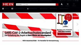 What Hein-industrieschilder.de website looked like in 2020 (3 years ago)