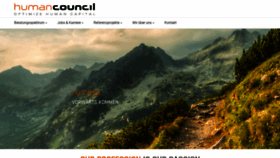 What Humancouncil.de website looked like in 2020 (3 years ago)