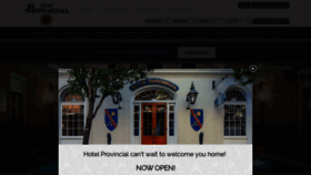 What Hotelprovincial.com website looked like in 2020 (3 years ago)