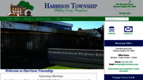 What Harrisontwp.com website looked like in 2020 (5 years ago)