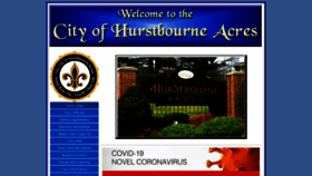 What Hurstbourneacres.org website looked like in 2020 (3 years ago)