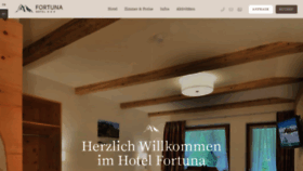 What Hotelfortuna.at website looked like in 2020 (3 years ago)