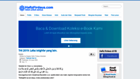 What Hafizfirdaus.com website looked like in 2020 (3 years ago)