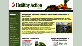 What Healthyaction.com.au website looked like in 2020 (3 years ago)