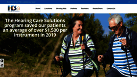 What Hearingcaresolutions.com website looked like in 2020 (3 years ago)