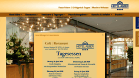 What Hotel-alber.de website looked like in 2020 (3 years ago)