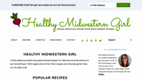 What Healthymidwesterngirl.com website looked like in 2020 (3 years ago)