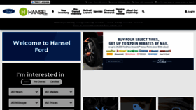 What Hanselford.com website looked like in 2020 (3 years ago)
