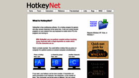 What Hotkeynet.com website looked like in 2020 (3 years ago)