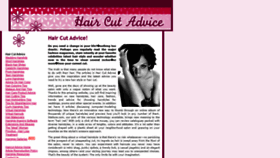 What Haircutadvice.com website looked like in 2020 (3 years ago)