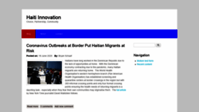 What Haitiinnovation.org website looked like in 2020 (3 years ago)