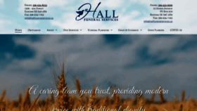 What Hallfuneralservices.ca website looked like in 2020 (3 years ago)