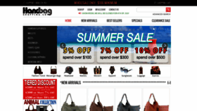 What Handbagshopping.com website looked like in 2020 (3 years ago)