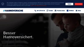 What Hannoversche-leben.de website looked like in 2020 (3 years ago)