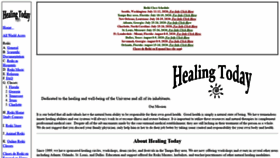 What Healingtoday.com website looked like in 2020 (3 years ago)