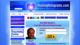 What Healingholograms.com website looked like in 2020 (3 years ago)