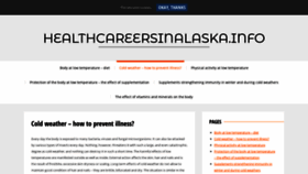 What Healthcareersinalaska.info website looked like in 2020 (3 years ago)