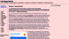 What Heiratsportal.de website looked like in 2020 (3 years ago)