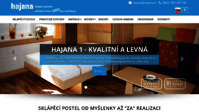 What Hajana.cz website looked like in 2020 (3 years ago)