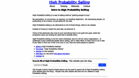 What Highprobsell.com website looked like in 2020 (3 years ago)